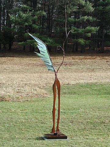 figurative sculpture bronze steel